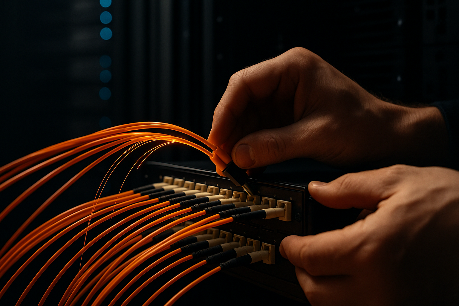 Student terminating fiber cable